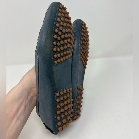J Jill Blue Leather Driving Loafers Size 7 Slip On Comfort Walking Shoes - Picture 10 of 14